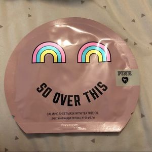 Pink/Victoria’s Secret Sheet Face Mask